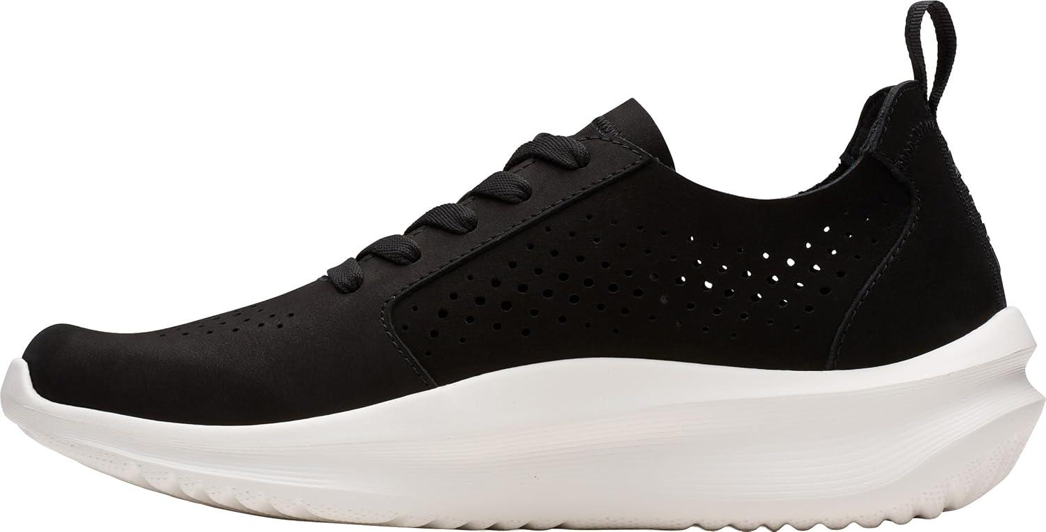 imageClarks Womens Solevana Style CloudSteppers SneakersBlack Nubuck