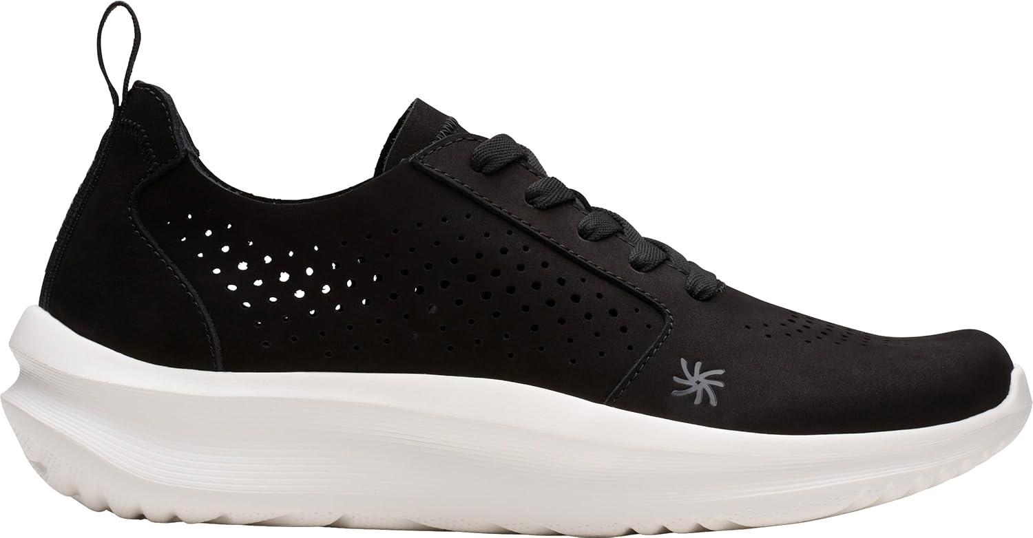imageClarks Womens Solevana Style CloudSteppers SneakersBlack Nubuck