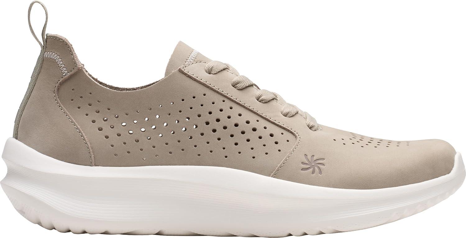 imageClarks Womens Solevana Style CloudSteppers SneakersPale Green Nubuck