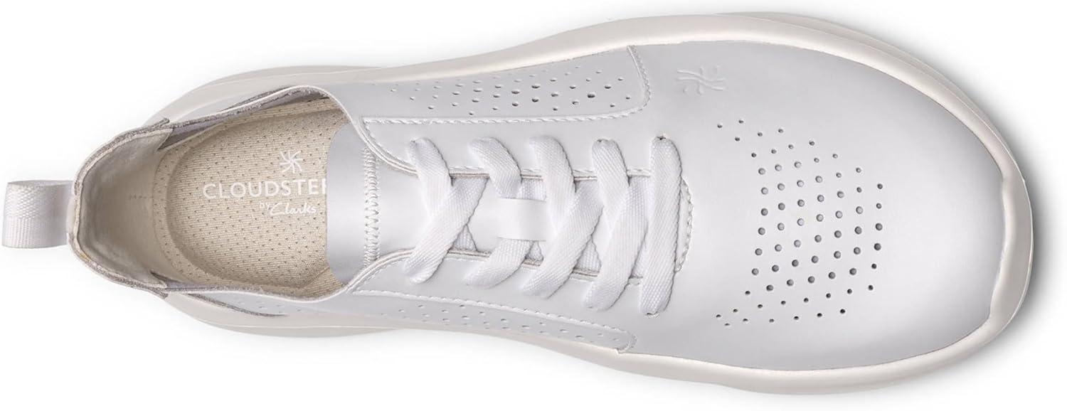 imageClarks Womens Solevana Style CloudSteppers SneakersWhite Leather