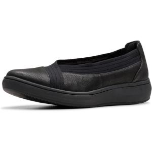Clarks Women’s BreezeSky Air Cloudsteppers Loafer(Black Textile 1)