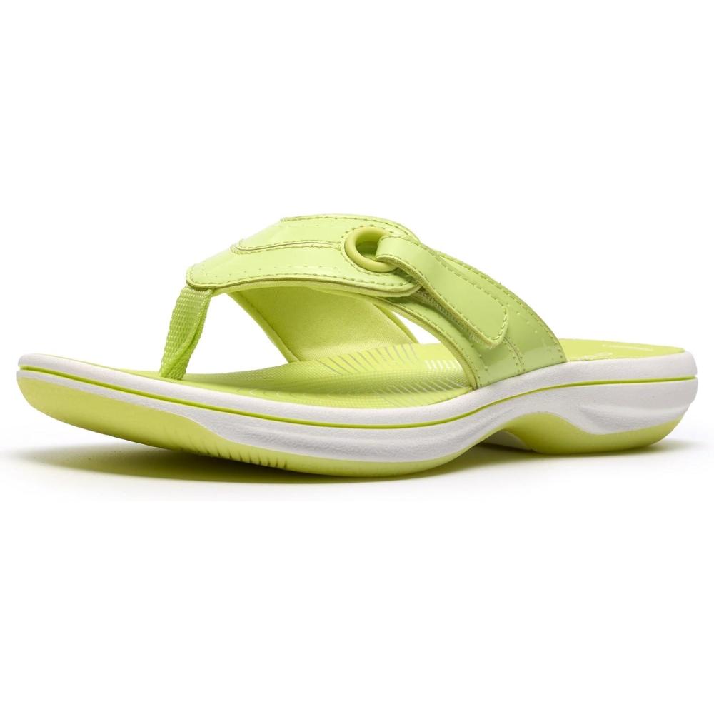 imageClarks Womens Breeze Reyna Cloudsteppers FlipFlopLime
