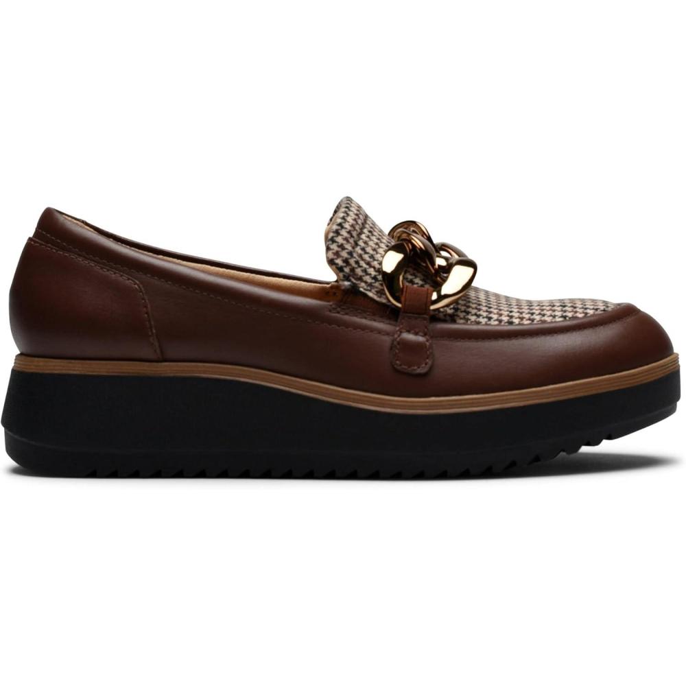 imageClarks Womens Zylah May LoaferBritish Tan Combi Leather