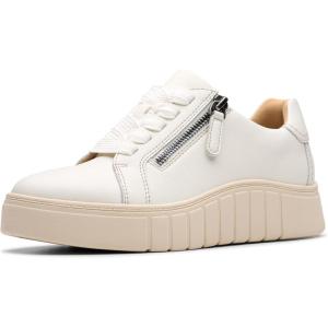Clarks Women’s Mykah Joy Platform Fashion Sneaker(Off White Leather)