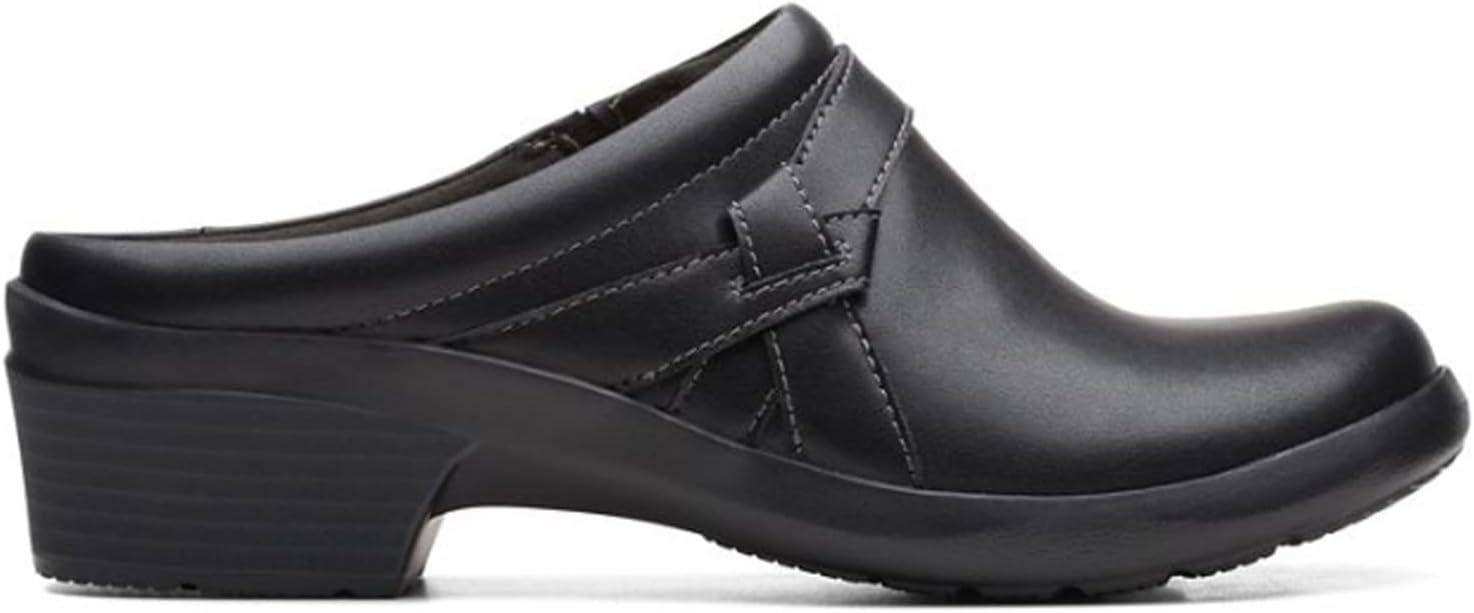 imageClarks Womens Angie Mist ClogsBlack Leather