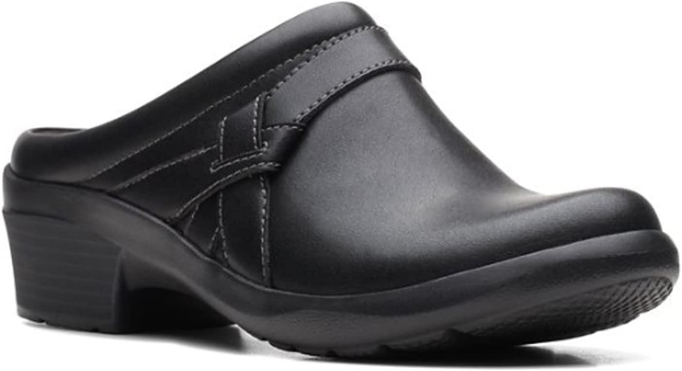 imageClarks Womens Angie Mist ClogsBlack Leather