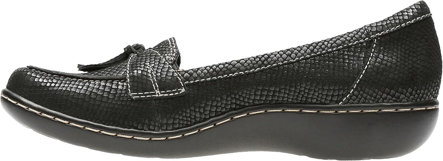 imageClarks Womens Ashland Bubble Slip On LoafersBlack Interest