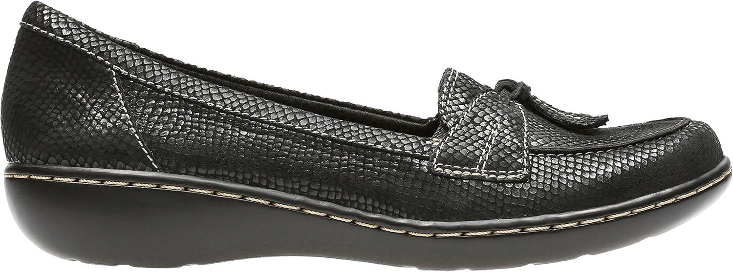 imageClarks Womens Ashland Bubble Slip On LoafersBlack Interest