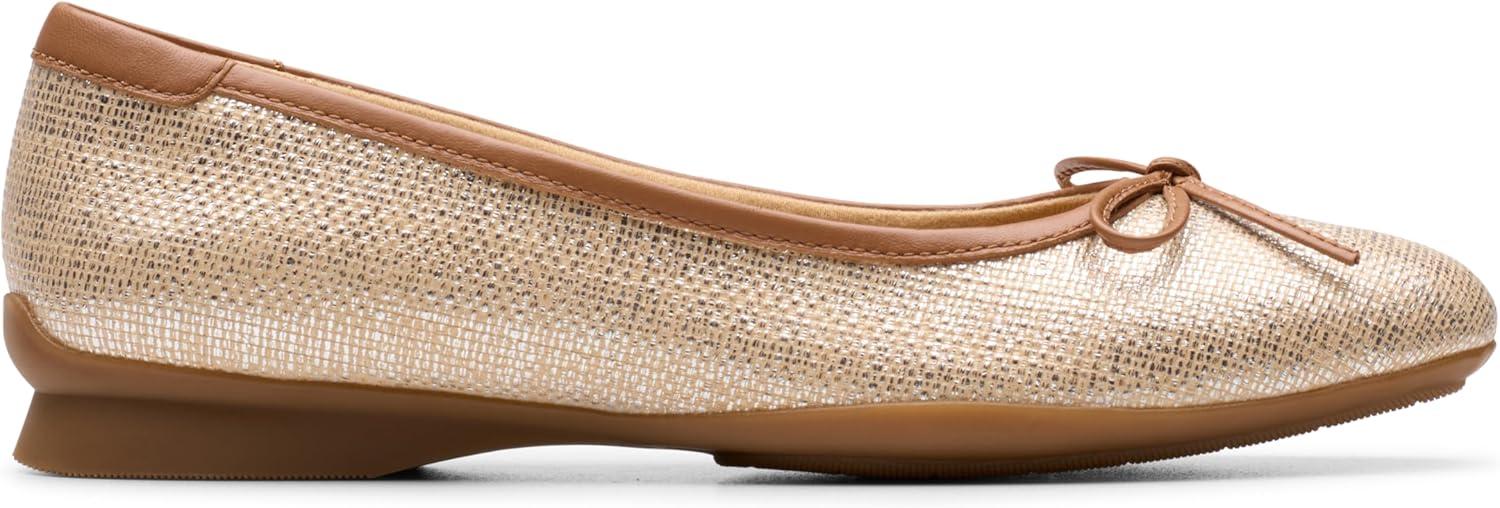 imageClarks Womens Jazmynn BowTan Interest Textile
