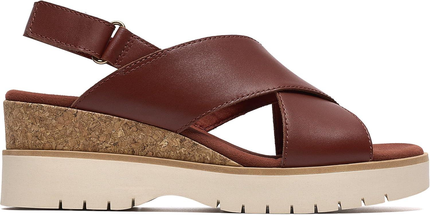 imageClarks womens Diaz CrossBrunt Orange Leather