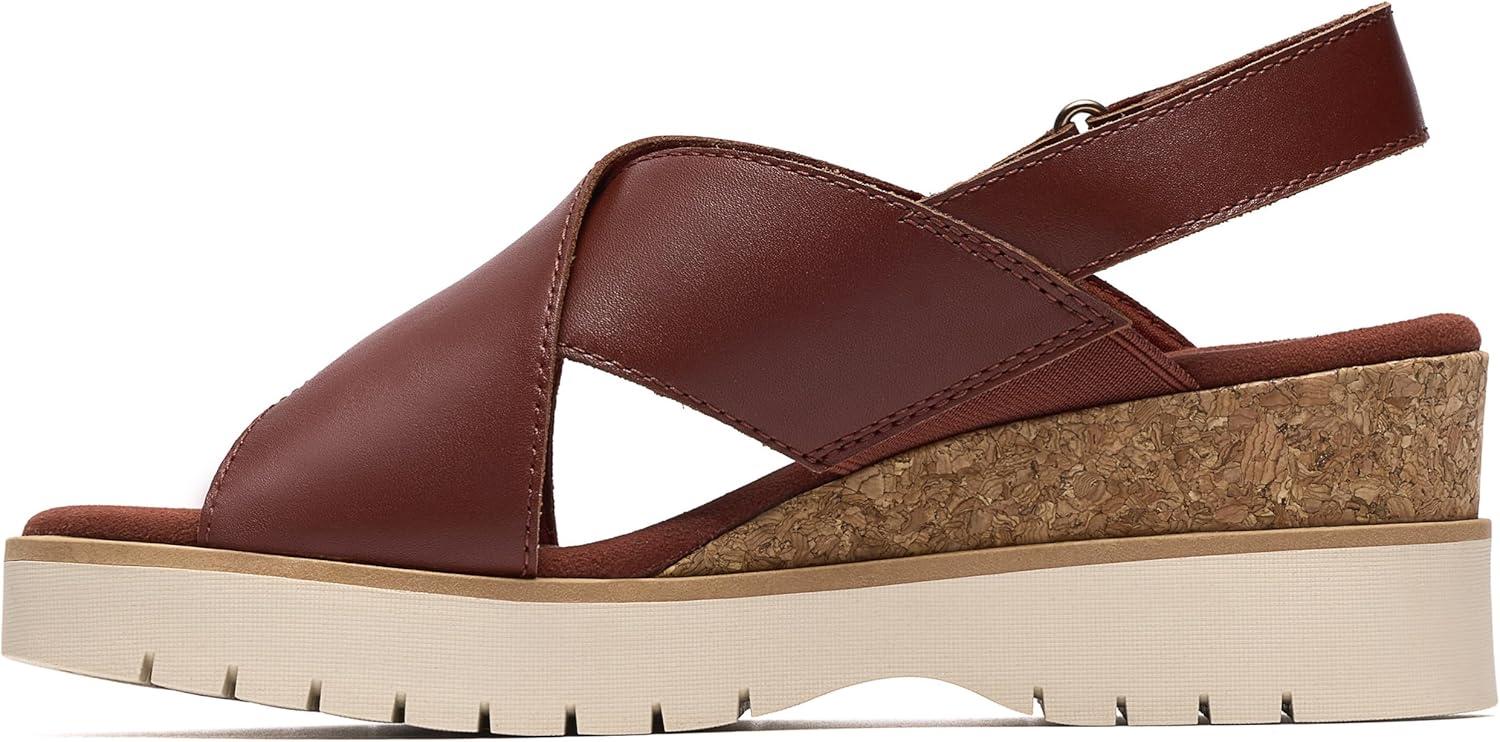 imageClarks womens Diaz CrossBrunt Orange Leather