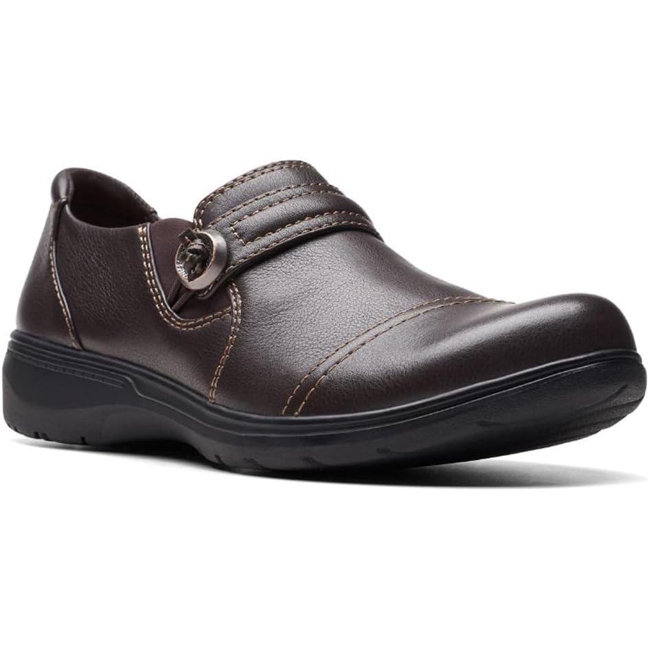 imageClarks Womens Carleigh Pearl LoafersDark Brown