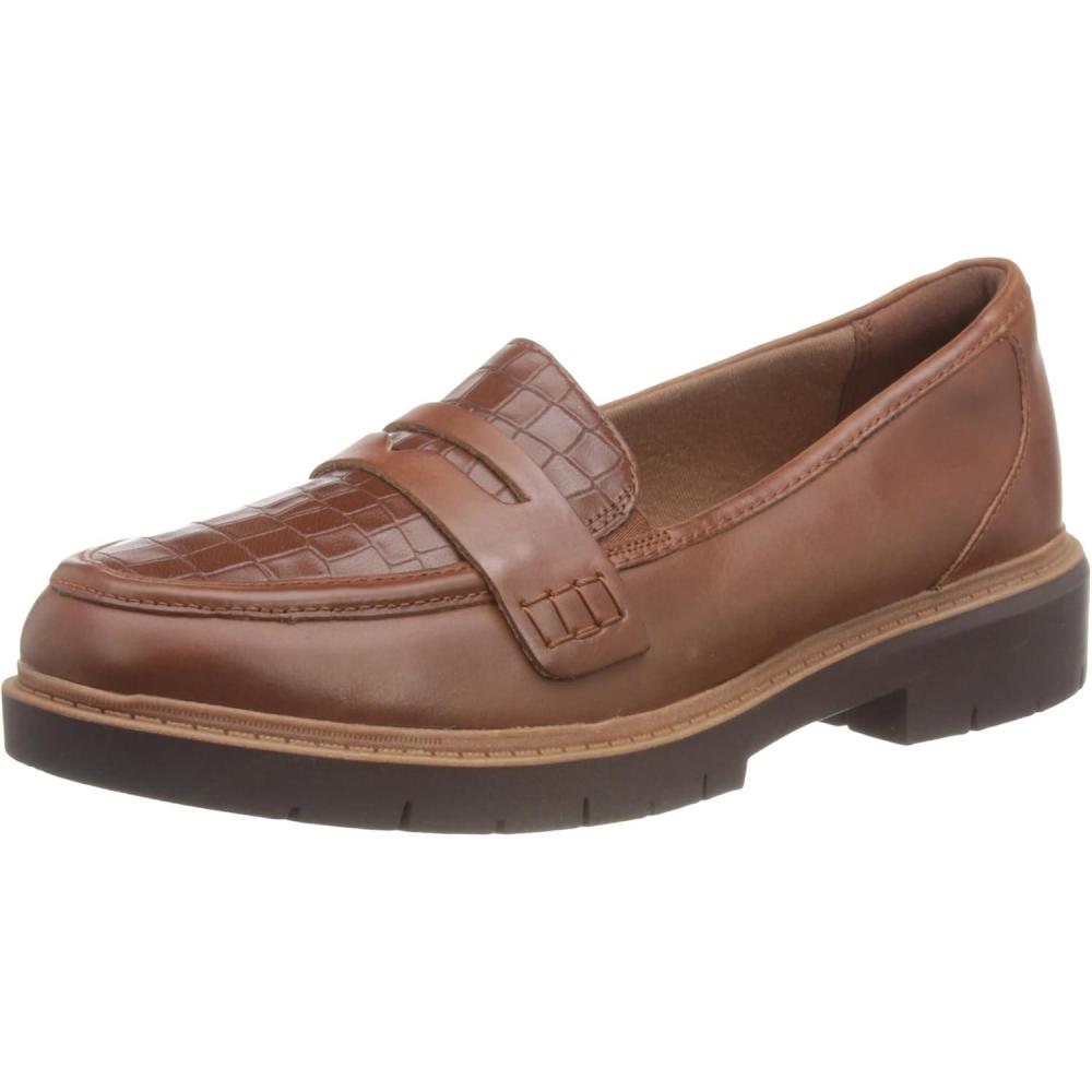 imageClarks Womens Westlynn Ayla LoafersTan Leather