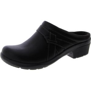 Clarks Women’s Angie Mist Clogs(Black Leather)