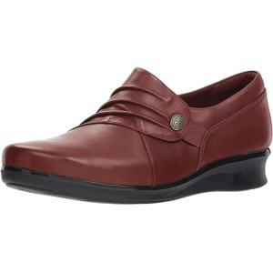 Clarks Women’s Hope Roxanne Loafer(Burgundy Red)
