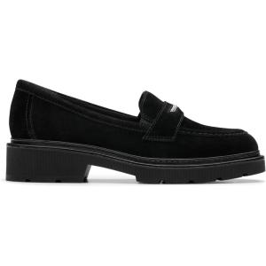 Clarks Womens Lauryl Step(Black Suede)