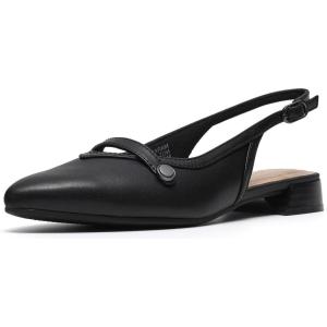 Clarks Women’s Natalyn Sling Ballet Flat(Black Leather)