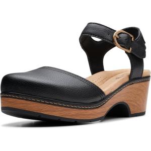 Clarks Womens Paizlee Bay(Black Leather)