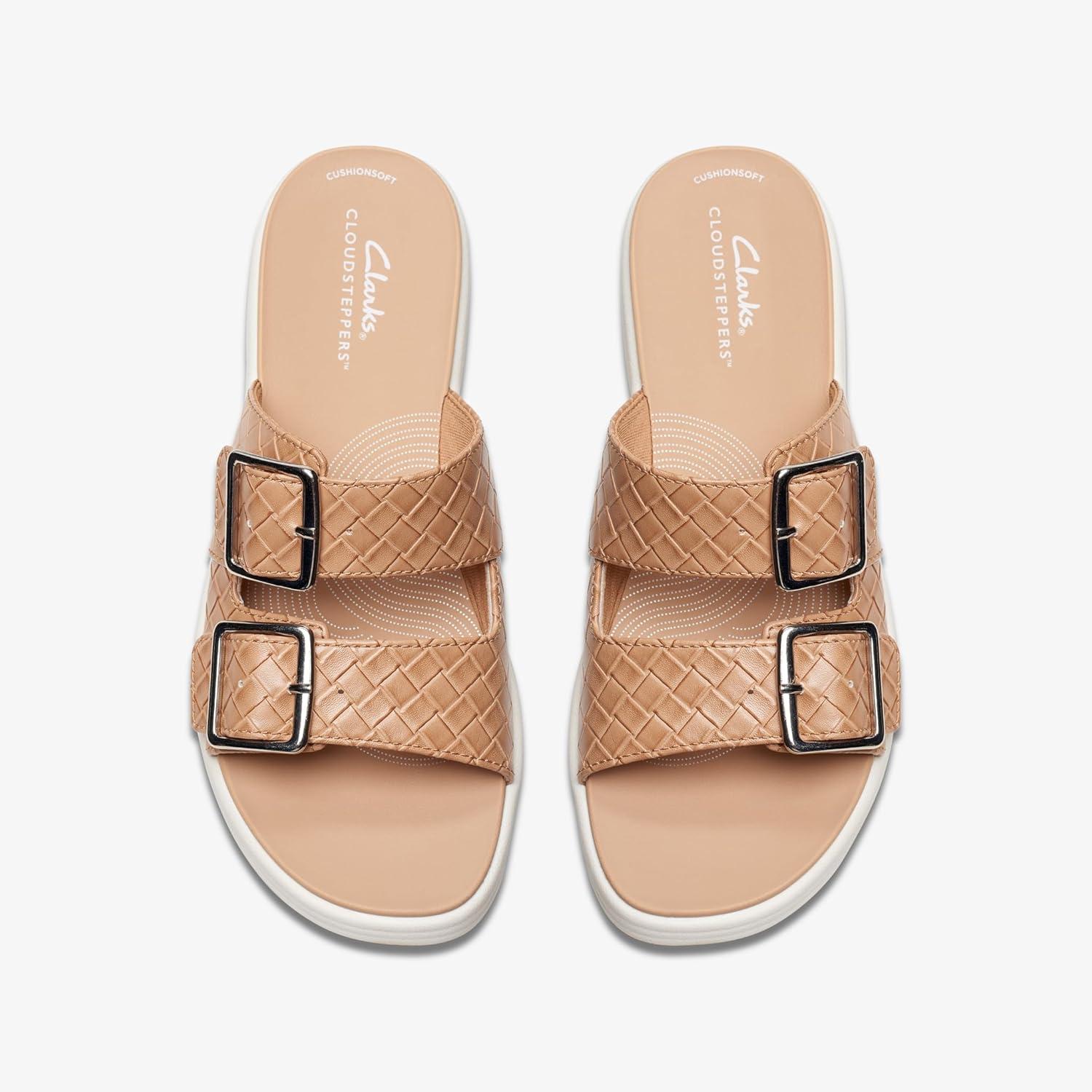 imageClarks Womens Drift BuckleWarm Beige Synthetic