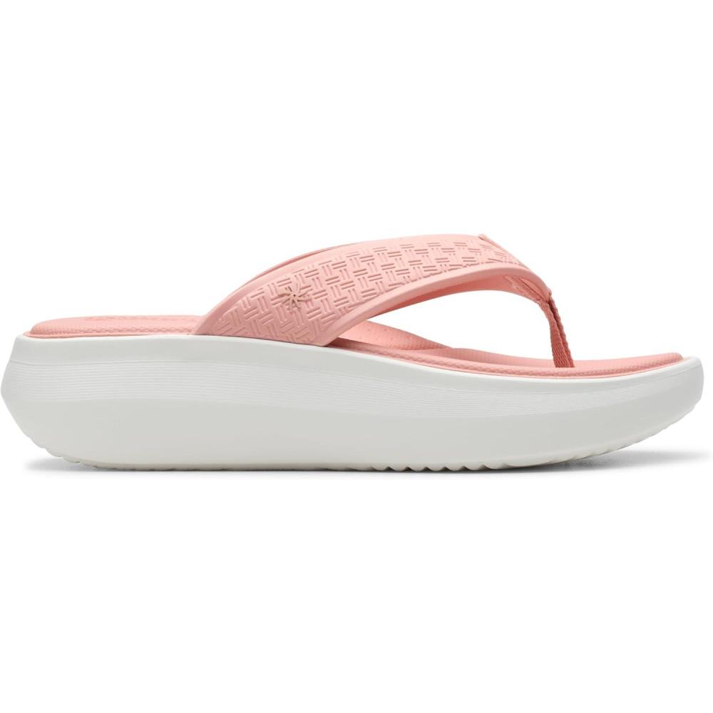 imageClarks Womens Athleisure FlipFlopDusty Pink Synthetic