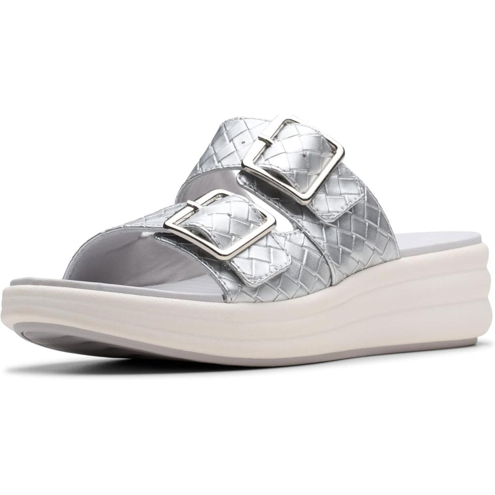 imageClarks Womens Drift BuckleSilver Metallic