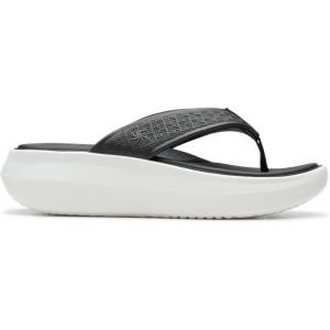 Clarks Women’s Athleisure Flip-Flop(Black Synthetic)