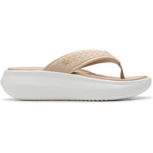 Clarks Women’s Athleisure Flip-Flop(Sand Synthetic)