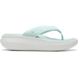 Clarks Women’s Athleisure Flip-Flop(Seafoam Green Synthetic)
