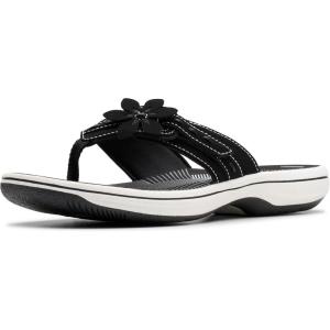 Clarks womens Breeze Opal(Black Synthetic)