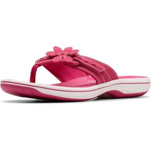 Clarks womens Breeze Opal(Raspberry Synthetic)
