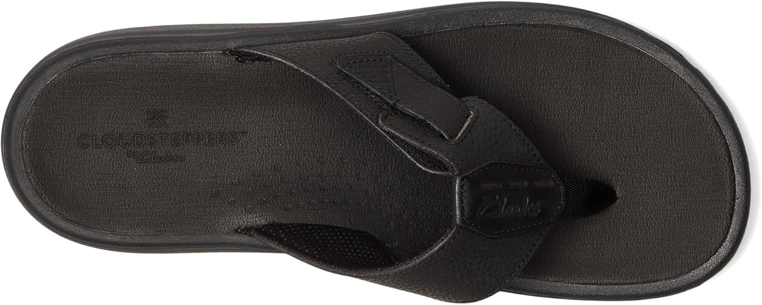 imageClarks Mens Breeze Cloudsteppers FlipFlopBlack Synthetic