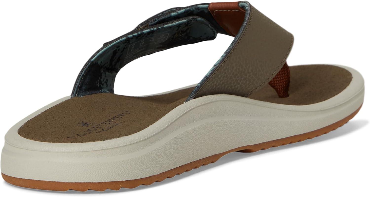imageClarks Mens Breeze Cloudsteppers FlipFlopGreen Combi Synthetic