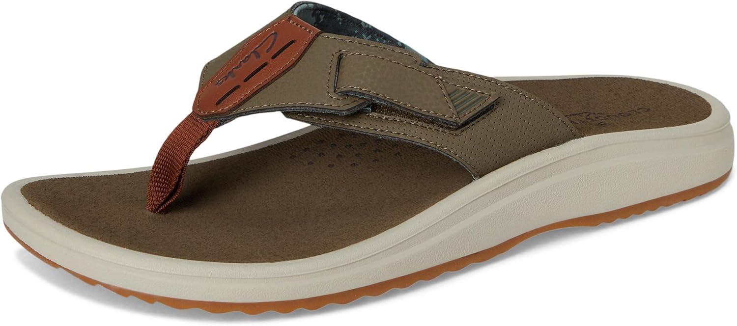 imageClarks Mens Breeze Cloudsteppers FlipFlopGreen Combi Synthetic