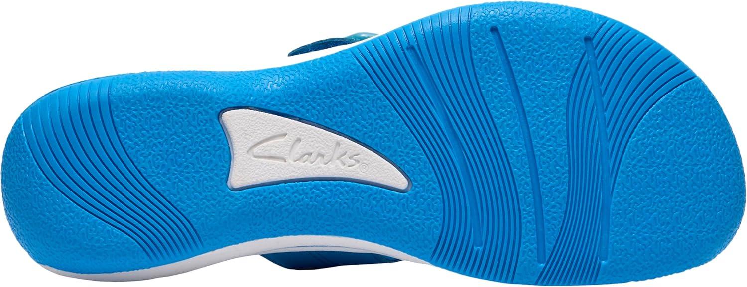 imageClarks Womens Breeze Cove Cloudsteppers FlipFlopBright Blue Synthetic