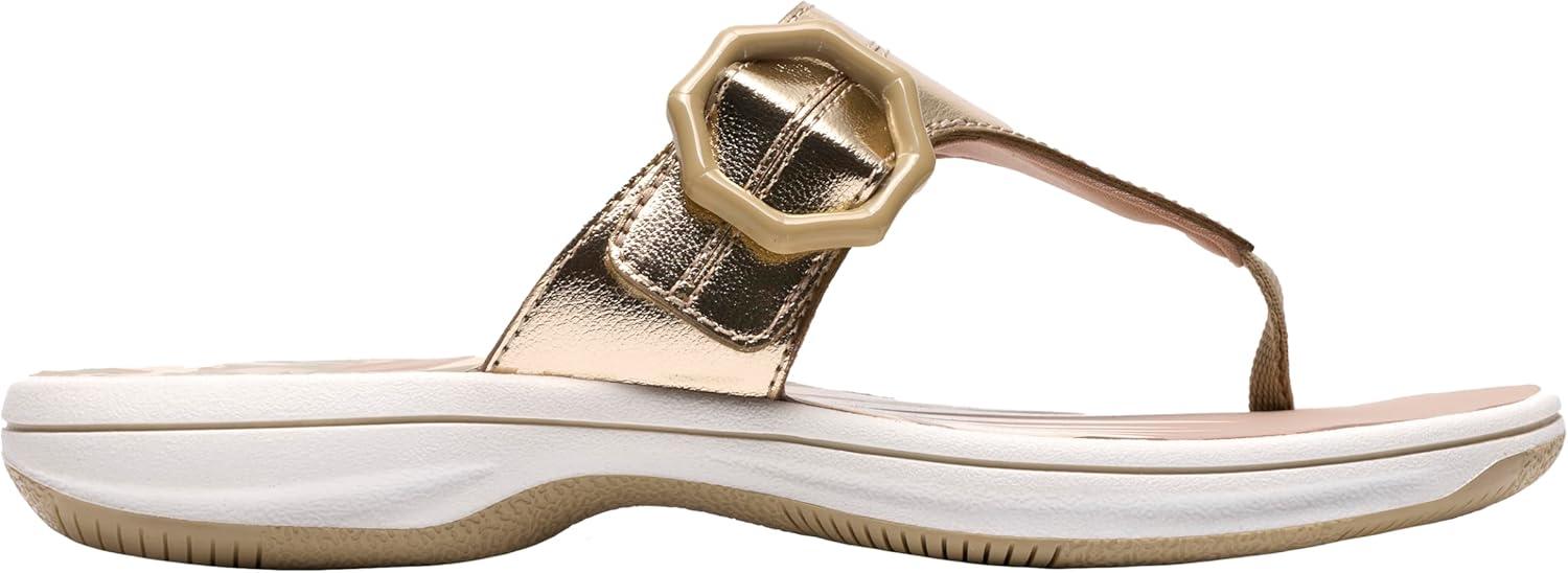 imageClarks Womens Breeze Cove Cloudsteppers FlipFlopChampagne