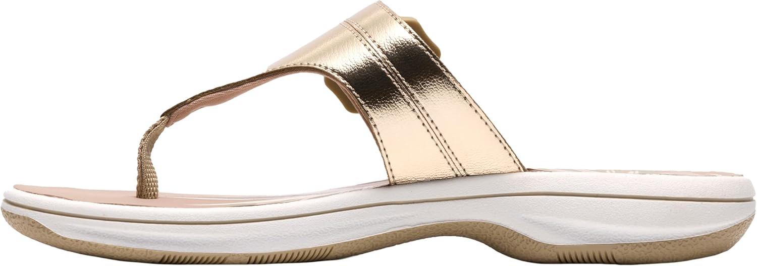 imageClarks Womens Breeze Cove Cloudsteppers FlipFlopChampagne