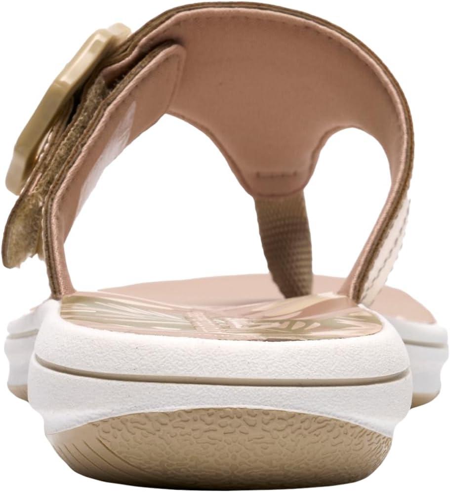 imageClarks Womens Breeze Cove Cloudsteppers FlipFlopChampagne
