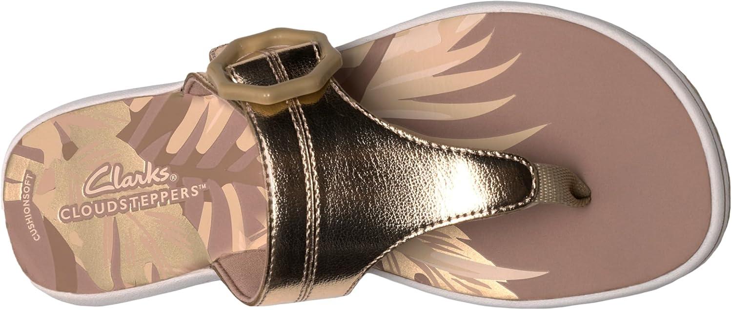imageClarks Womens Breeze Cove Cloudsteppers FlipFlopChampagne