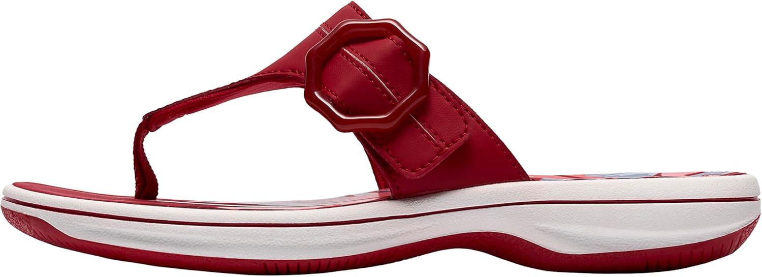 imageClarks Womens Breeze Cove Cloudsteppers FlipFlopCherry