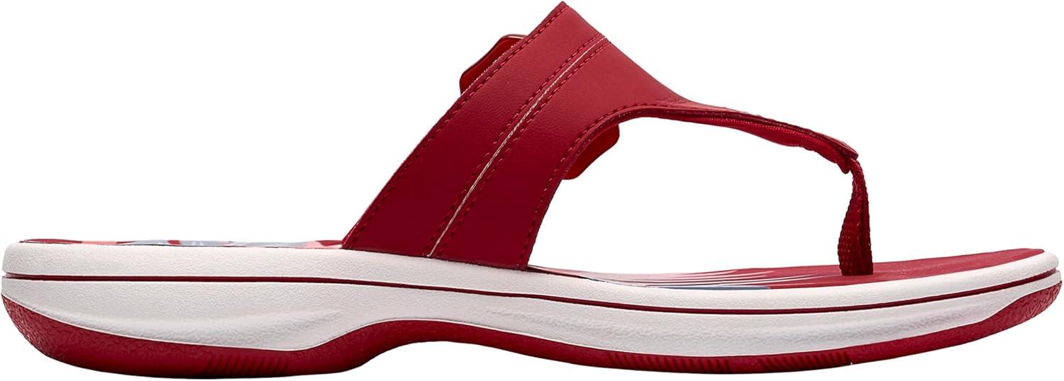 imageClarks Womens Breeze Cove Cloudsteppers FlipFlopCherry