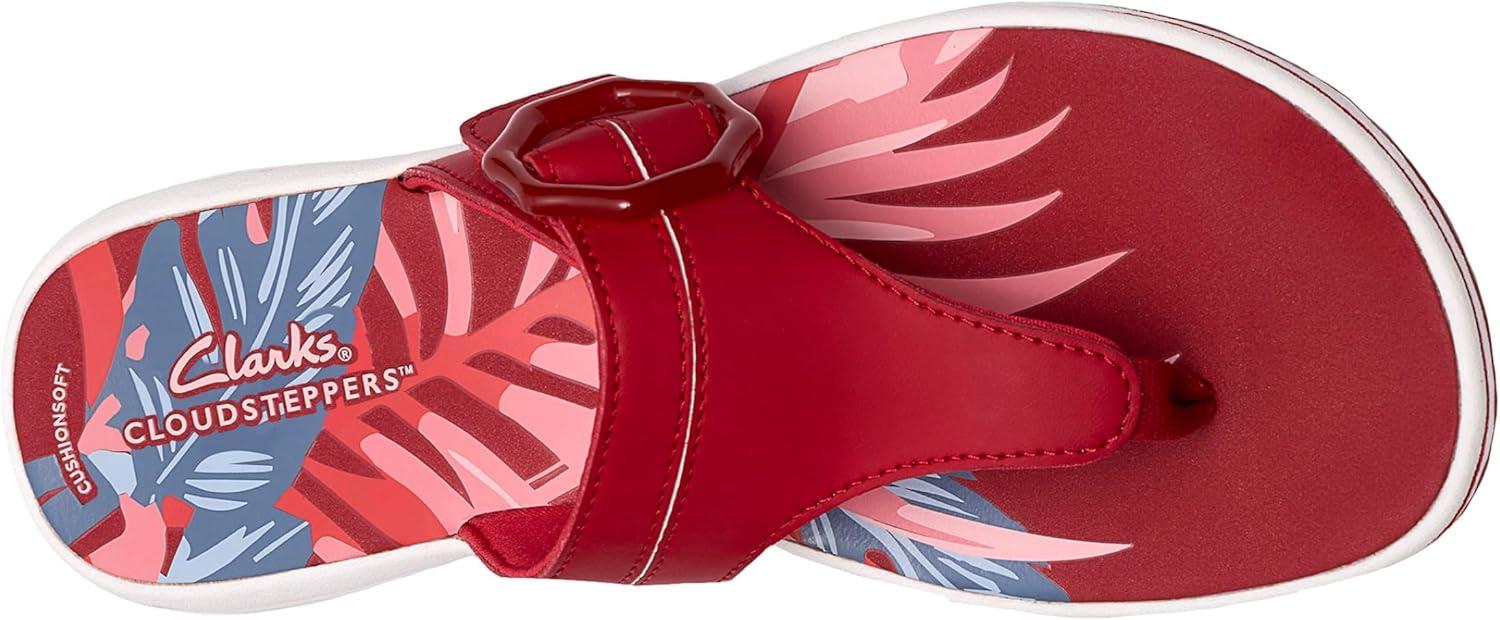 imageClarks Womens Breeze Cove Cloudsteppers FlipFlopCherry