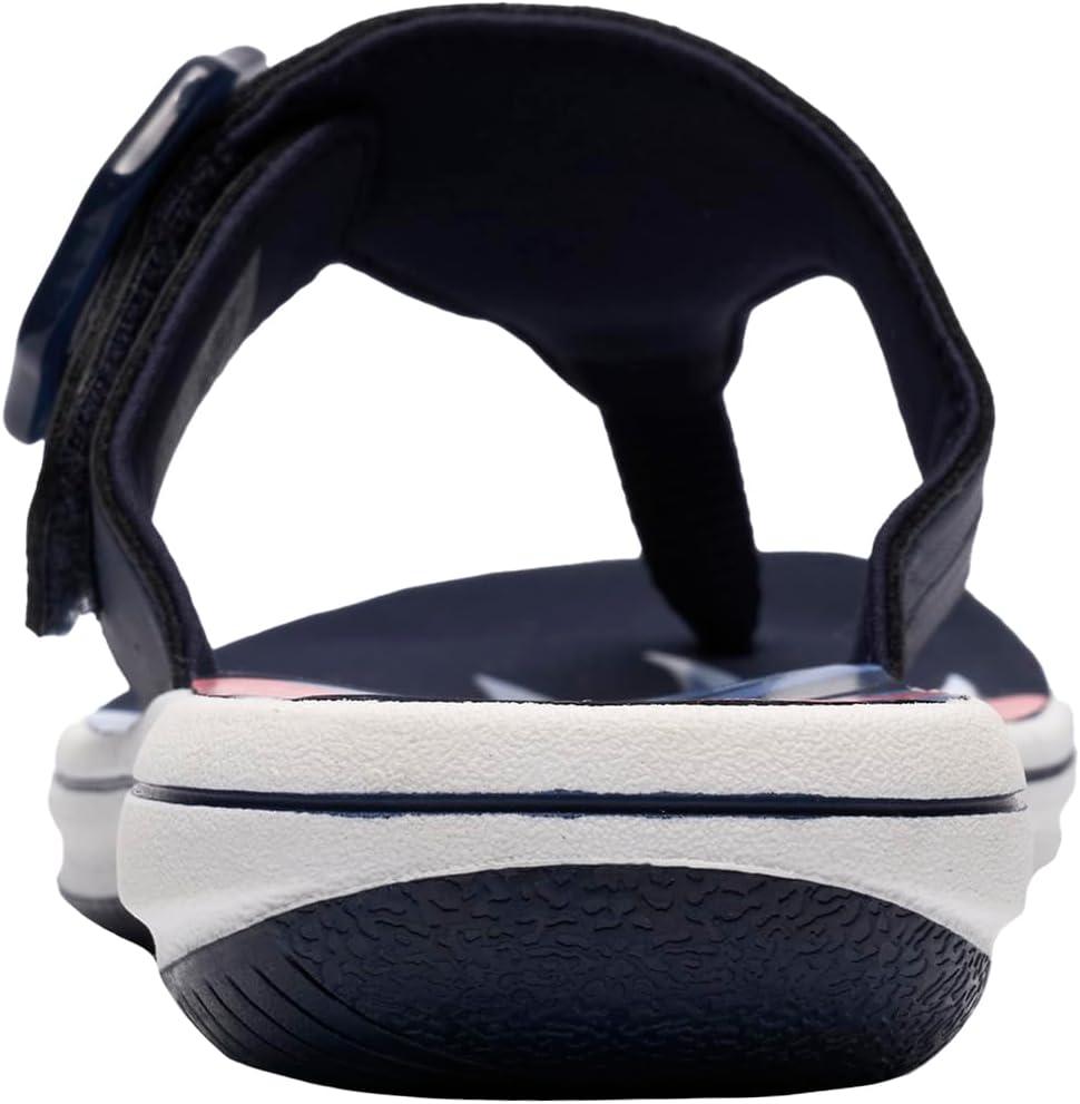 imageClarks Womens Breeze Cove Cloudsteppers FlipFlopNavy Synthetic