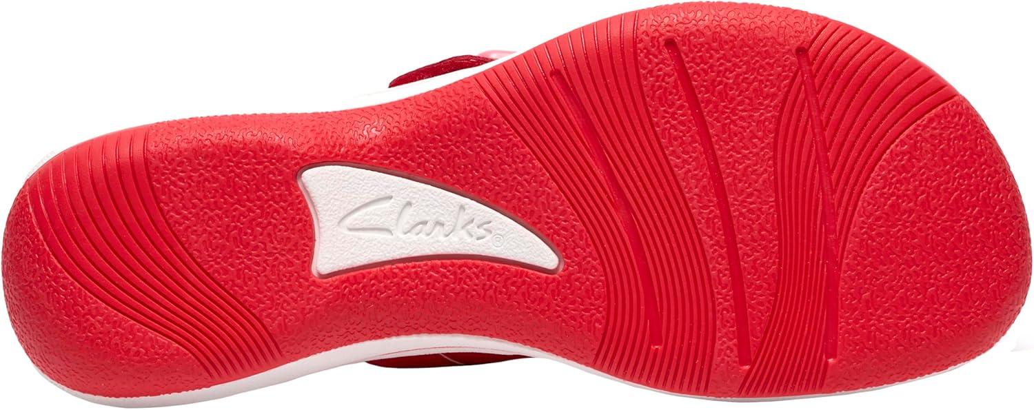 imageClarks Womens Breeze Cove Cloudsteppers FlipFlopPoppy Red