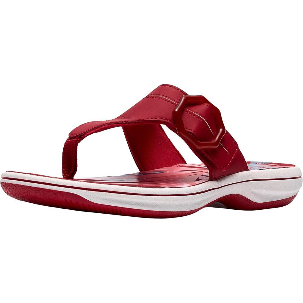 imageClarks Womens Breeze Cove Cloudsteppers FlipFlopCherry