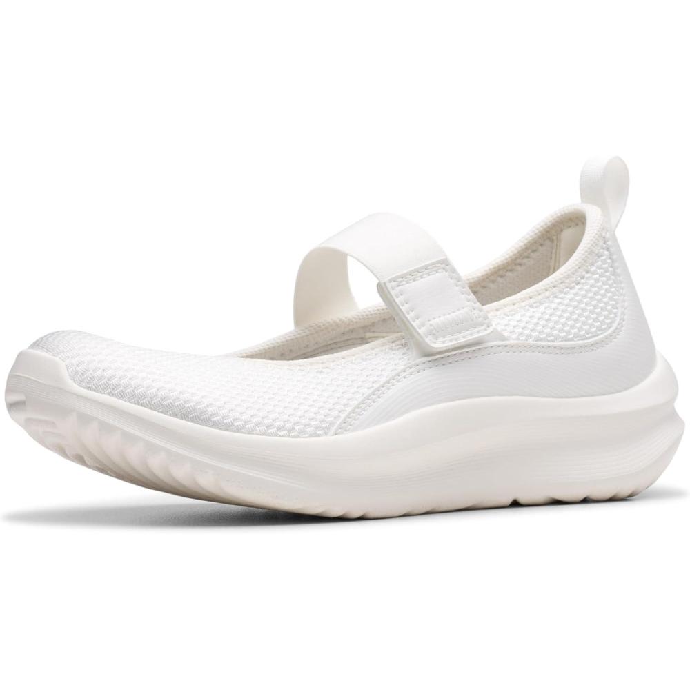 imageClarks Womens Solevana JaneWhite Textile