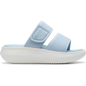 Clarks womens Solevana Star(Light Blue Synthetic)