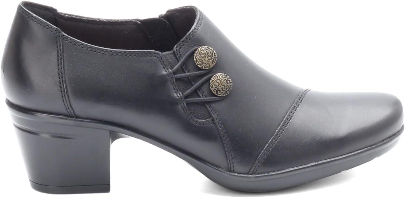 imageClarks Womens Emslie Warren Zipper Ankle BootBlack Leather