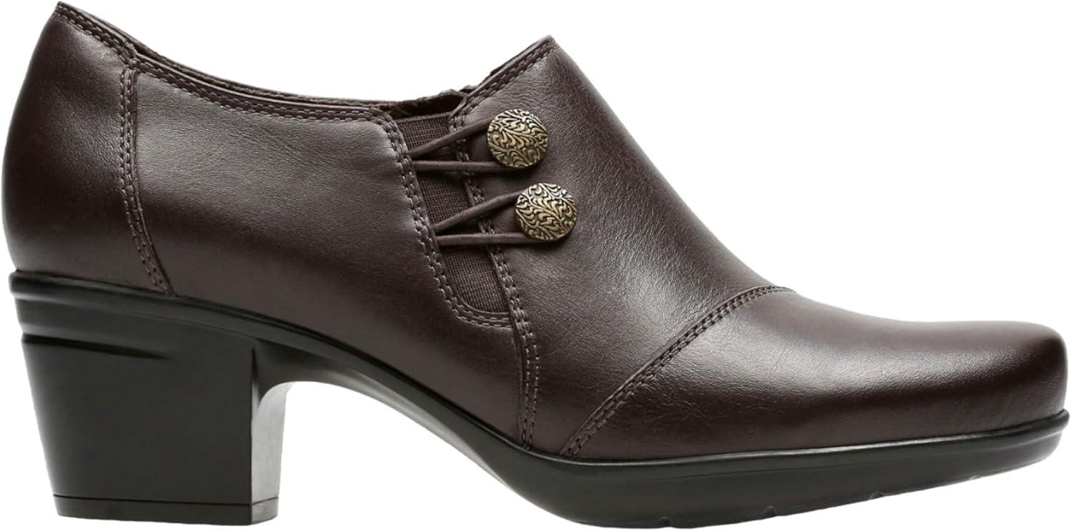imageClarks Womens Emslie Warren Zipper Ankle BootDark Brown