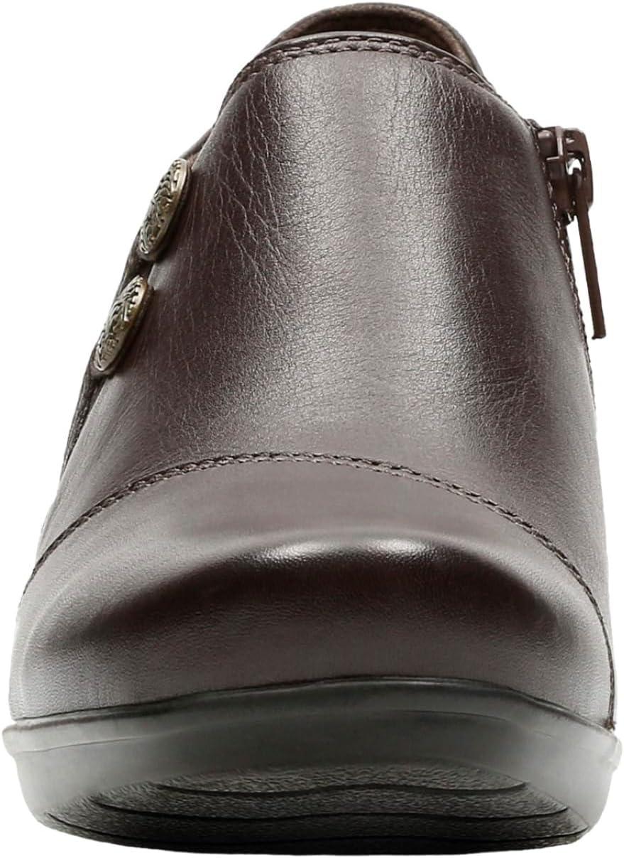imageClarks Womens Emslie Warren Zipper Ankle BootDark Brown