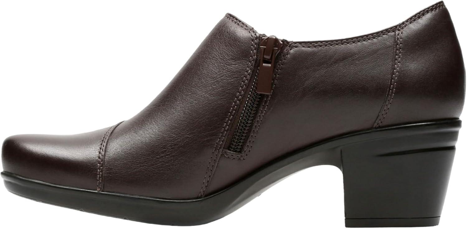 imageClarks Womens Emslie Warren Zipper Ankle BootDark Brown